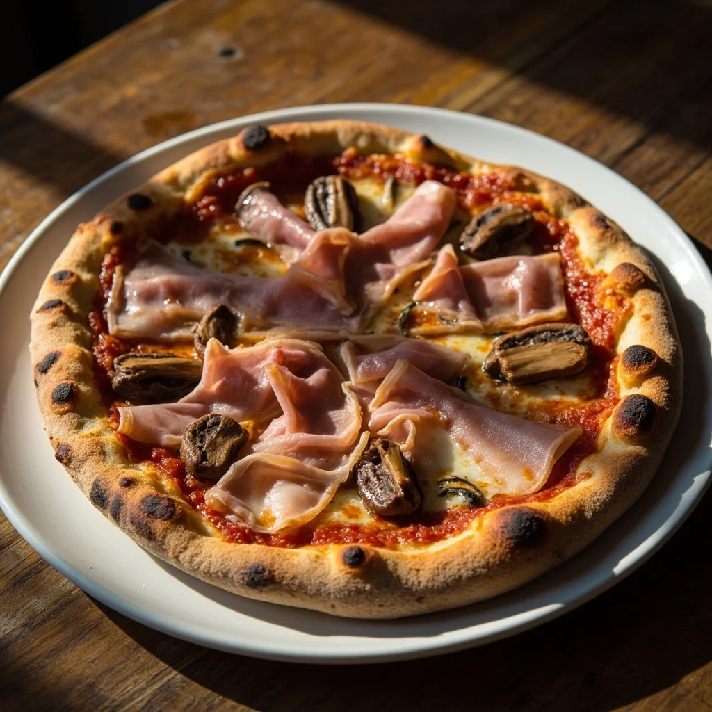 Pizza Prosciutto e Funghi